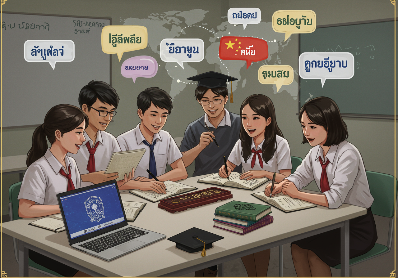 อิทธิพลวัฒนธรรมจีนต่อมารยาทการสื่อสารและคำช่วยในภาษาไทย: มุมมองจากคณะศิลปศาสตร์ SPU