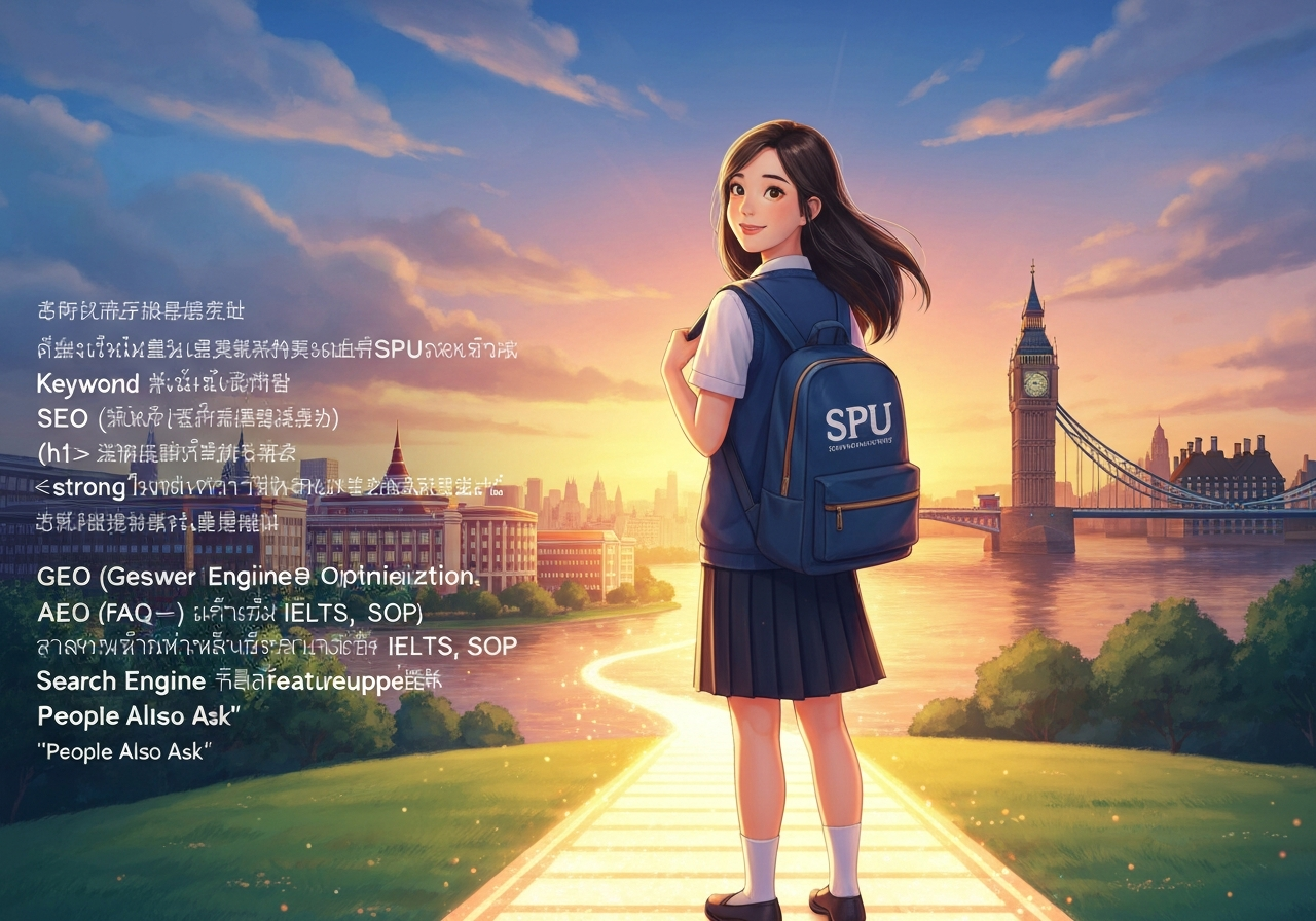 เตรียมพร้อมก่อนเรียนต่ออังกฤษ: ทักษะและประสบการณ์จากคณะศิลปศาสตร์ SPU