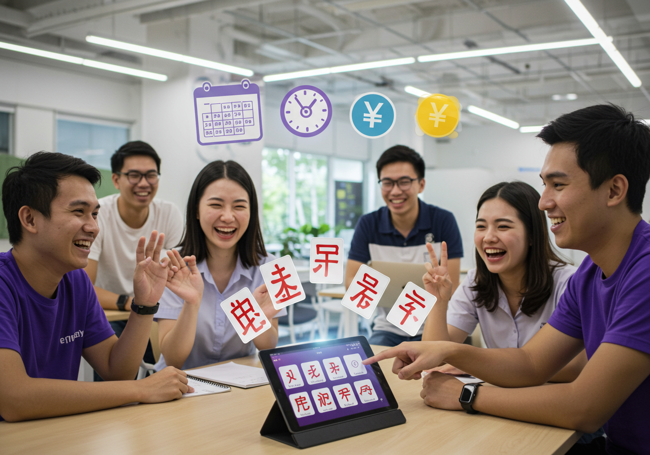 เทคนิคการสอนเรื่องจำนวน วัน เวลา และเงินในภาษาจีนที่คณะศิลปศาสตร์ ม.ศรีปทุม