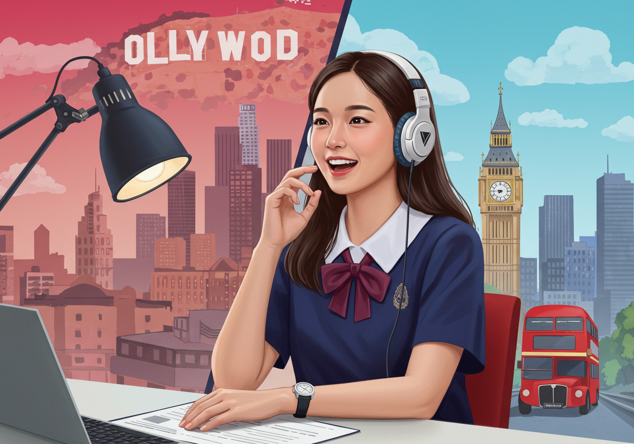 เทคนิคฝึกฟังและออกเสียงสำเนียงอเมริกัน-บริติชเพื่อพัฒนาทักษะนิสิตศิลปศาสตร์ SPU