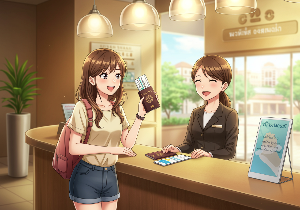 แนวทางบทสนทนาเอาตัวรอดในโรงแรม-ที่พัก สำหรับนักศึกษาศิลปศาสตร์ ม.ศรีปทุม