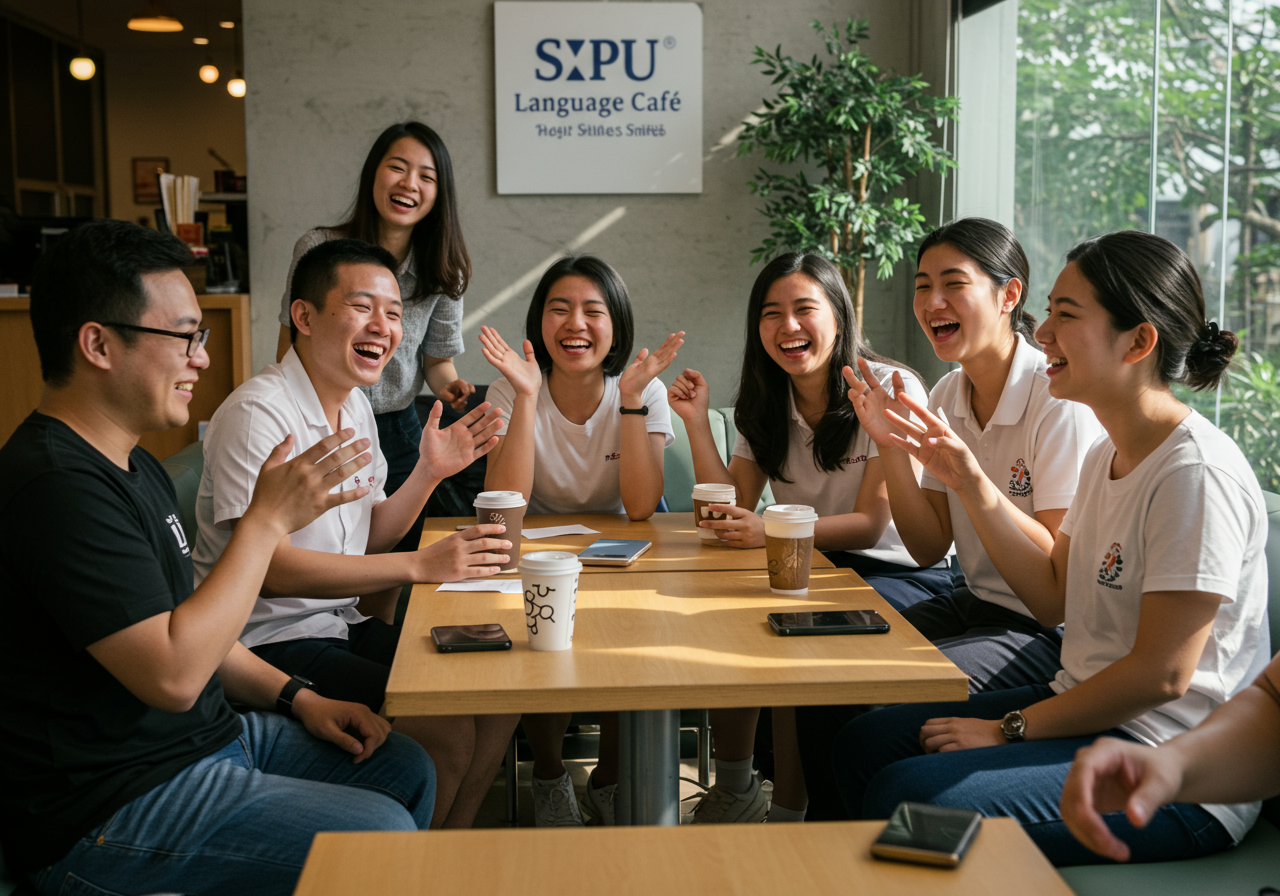 โครงการและกิจกรรมฝึกภาษา: ประสบการณ์ฝึกฟัง-พูดกับเจ้าของภาษาในคณะศิลปศาสตร์ SPU