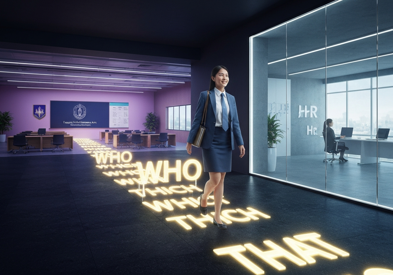 From Classroom to Career: ประยุกต์ใช้ Who, Which, That อย่างไรให้โดนใจ HR ฉบับเด็กศิลปศาสตร์ ม.ศรีปทุม
