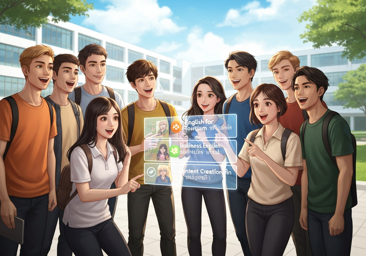 DEK67 ต้องรู้! เปิดคู่มือเลือกวิชาภาษาอังกฤษ คณะศิลปศาสตร์ มหาวิทยาลัยศรีปทุม (SPU) ไม่ให้พลาด!