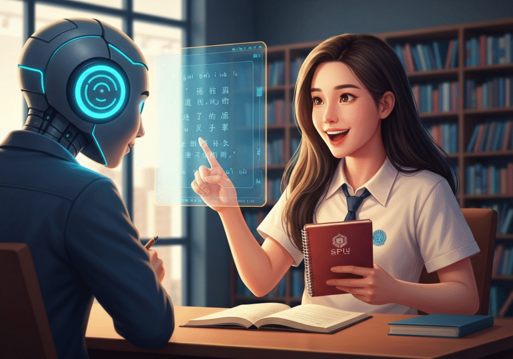 ทะยานสู่ขั้นเทพภาษาจีน! เทคนิคใช้ AI ช่วยเรียนฉบับเด็กศิลปศาสตร์ SPU