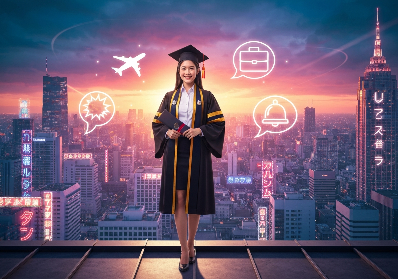 เปิดวาร์ปเส้นทางอาชีพ จบศิลปศาสตร์ ญี่ปุ่น มหาวิทยาลัยศรีปทุม ทำงานอะไรได้บ้าง?