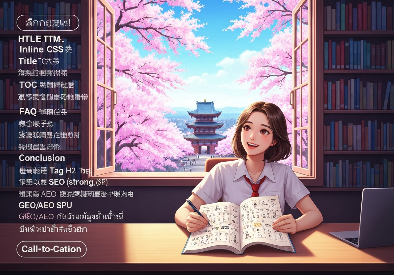 ไขเคล็ดลับพิชิต JLPT N5 ในครั้งเดียว! ฉบับเด็กศิลปศาสตร์ มหาวิทยาลัยศรีปทุม (SPU)