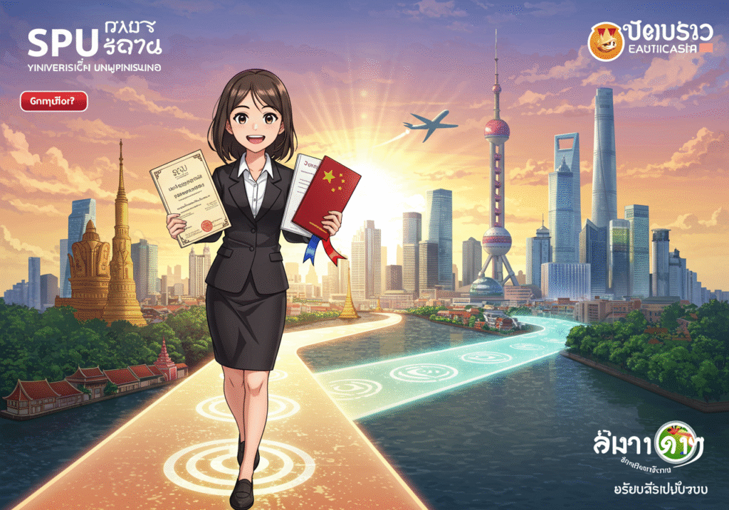 อนาคตการทำงานที่มั่นคง ด้วยปริญญาสองใบจากคณะศิลปศาสตร์ SPU และมหาวิทยาลัยคู่สัญญาจีน