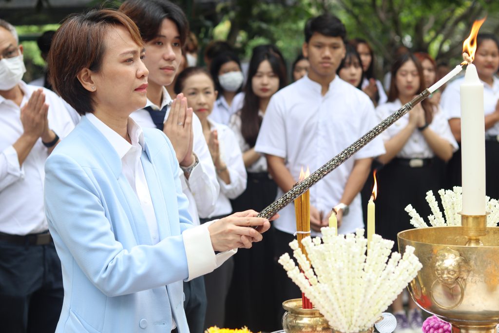 พิธีบวงสรวงศาลพระภูมิเจ้าที่ และศาลตา-ยาย ประจำมหาวิทยาลัย 12