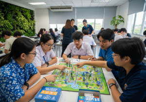 มหาวิทยาลัยศรีปทุม ขับเคลื่อนสังคมยั่งยืน ปลูกฝังแนวคิดเศรษฐกิจหมุนเวียนผ่านนวัตกรรมบอร์ดเกม