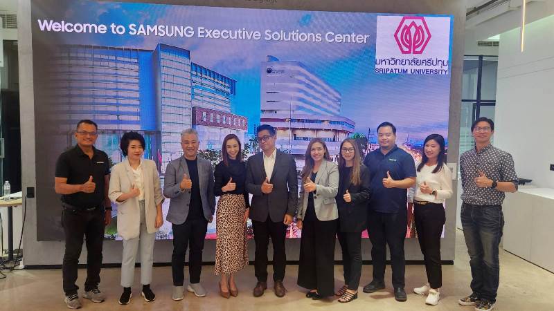 คณะดิจิทัลมีเดีย ม.ศรีปทุม เปิดประสบการณ์เรียนรู้ Samsung Southeast Asia Display Solutions Showroom มุ่งนำนวัตกรรมและเทคโนโลยีปรับใช้ในการเรียนการสอน