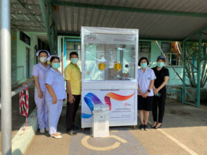 สู้ภัยโควิด! คณะวิศวกรรมศาสตร์ SPU จัดทำตู้ความดันบวกและส่งมอบ รพ.หนองม่วงไข่ จ.แพร่