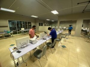 SPU CARE: ติดตั้งระบบศูนย์ฉีดวัคซีนโควิด-19 มหาวิทยาลัยศรีปทุม