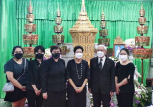 ม.ศรีปทุม เป็นเจ้าภาพสวดพระอภิธรรมศพ นายประจวบ แสงอินทร์ อดีตผู้ช่วยอธิการบดี ประจำสำนักงานอธิการบดี