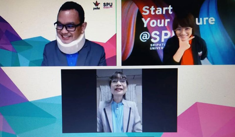 บริการวิชาการสู่สังคมดิจิทัล! SPU admission อบรม ONLINE สำหรับคุณครู ด้วย How to "PADLET"