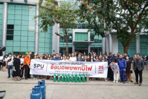 ม.ศรีปทุม อบรมซ้อมอพยพหนีไฟอาคารสูง 2567 เพื่อให้บุคลากรและนักศึกษามีความรู้ความเข้าใจ และปลอดภัยจากเหตุเพลิงไหม้