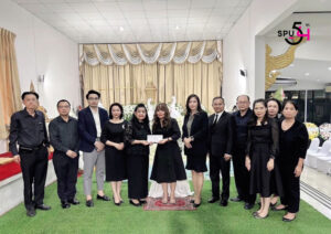 ม.ศรีปทุม เป็นเจ้าภาพสวดพระอภิธรรม ผศ.ดร.เสถียรณภัส ศรีวะรมย์ ที่ถึงแก่กรรม