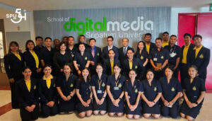 คณะดิจิทัลมีเดีย ม.ศรีปทุม คณะอันดับ 1 ต้อนรับคณะผู้บริหารจากมูลนิธิ DLTV และโรงเรียนวังไกลกังวล