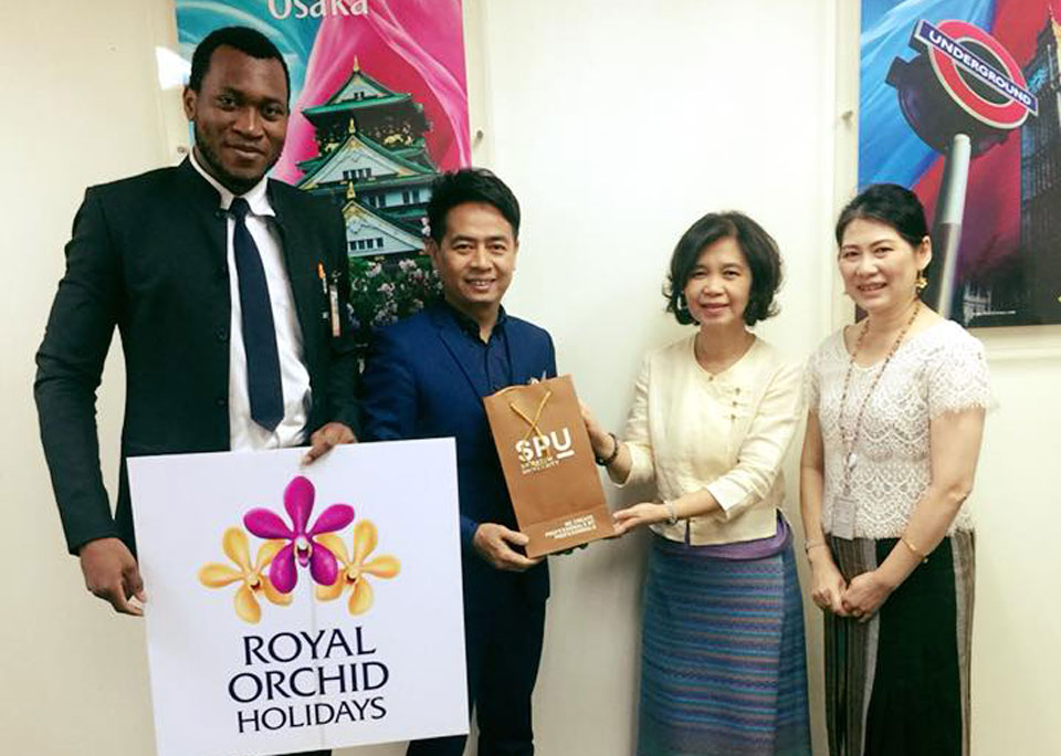เยี่ยมนักศึกษา อินเตอร์ม.ศรีปทุม สหกิจศึกษา Royal Orchid Holidays