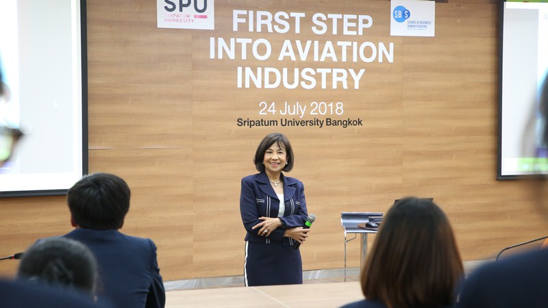 การจัดการธุรกิจการบิน ม.ศรีปทุม จัด “โครงการ FIRST STEP INTO AVIATION INDUSTRY”เตรียมพร้อมเด็กปี 1 ก่อนเข้าสู่อุตสาหกรรมการบิน