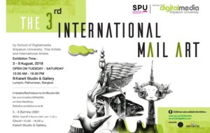 The 3rd International Mail Art by School of Digitalmedia Sripatum University, Thai Artists and International Artists