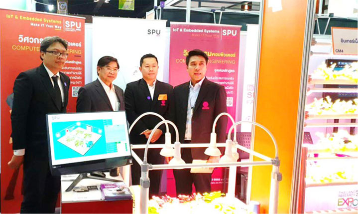 ปล่อยของ! วิศวกรรมคอมพิวเตอร์ คณะเทคโนโลยีสารสนเทศ ม.ศรีปทุม นำ IOT Smart Farming 4.0 แสดงในงาน Thailand Research Expo 2018