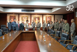 สน.บางเขน สวัสดีปีใหม่ 2563 อธิการบดี ม.ศรีปทุม