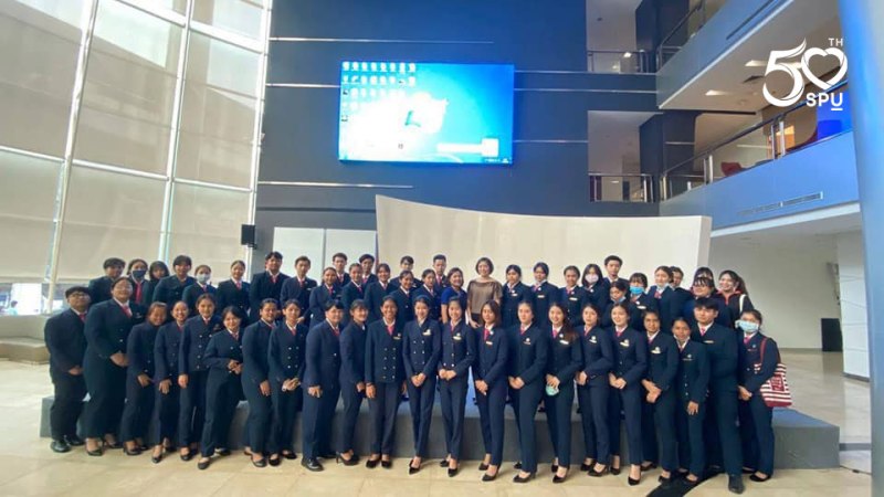 นศ.การจัดการบริการธุรกิจเรือสำราญ ม.ศรีปทุม เรียนกับตัวจริง ประสบการณ์จริง “การสื่อสารเพื่อสร้างความประทับใจสำหรับงานบริการ”