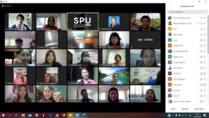 SPU ขานรับนโยบาย อว. สู่ปีที่5 พัฒนาศักยภาพการสอน คณะครู ร.ร.บางบัว ด้วยเทคนิคการสอนออนไลน์