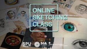 ตามไปดู! สถาปัตย์ SPU พี่สอนน้อง Online Sketching Class