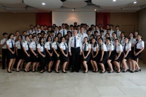 วิทยาลัยการบินเเละคมนาคม จัดพิธีประดับบ่าเลื่อนชั้นปีและป้ายชื่อนักศึกษา