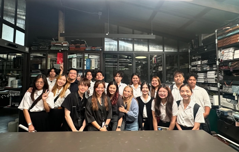 เด็กการออกแบบฯ SPU เข้าชม Material library เจาะลึกงานออกแบบ Boutique Hotel กับมืออาชีพ IA49