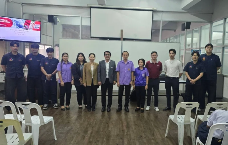 คณะวิศวกรรมศาสตร์ SPU จุดประกายเส้นทางวิศวกรรุ่นใหม่ ส่งต่อแรงบันดาลใจสู่น้องๆ วิทยาลัยเทคนิคมีนบุรี