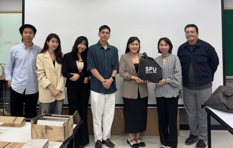 นักศึกษาคณะการออกแบบฯ SPU เรียนรู้เทคนิคเลือกวัสดุตกแต่งภายใน กับผู้เชี่ยวชาญตัวจริง EDL และ Panaplast