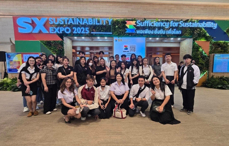 คณะบริหารธุรกิจ SPU พานักศึกษาลุย ‘Sustainability Expo 2025’ สัมผัสเวทีธุรกิจยั่งยืนใหญ่สุดในอาเซียน