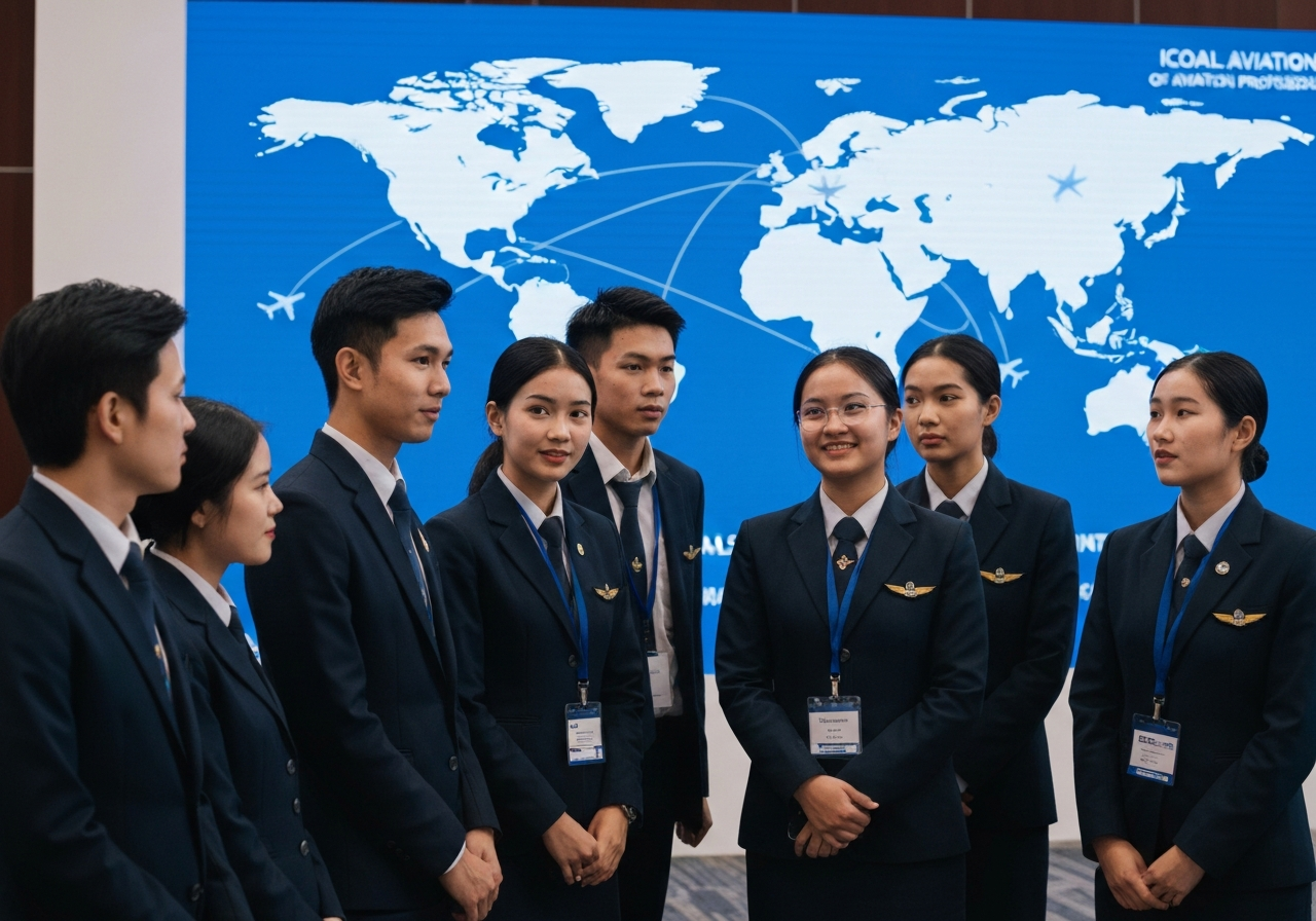 นักศึกษาวิทยาลัยการบินฯ ม.ศรีปทุม สร้างแรงบันดาลใจสู่เส้นทางอาชีพ หลังร่วมเสวนากับองค์กรการบินระดับสากล