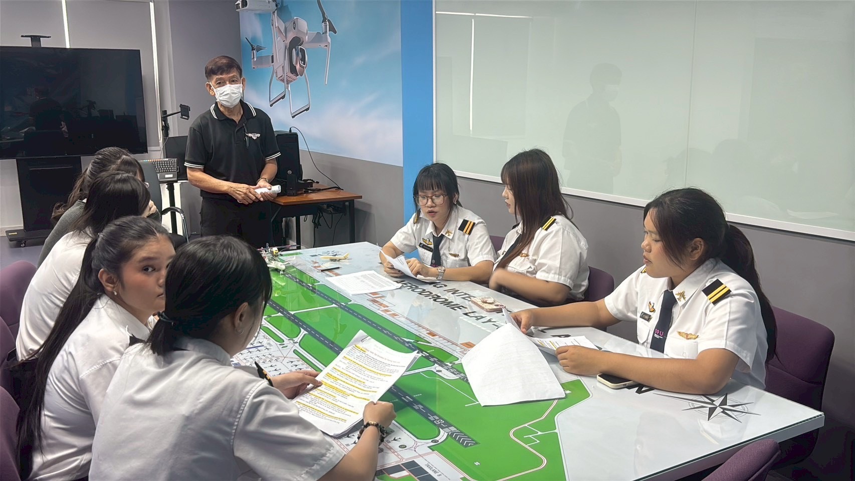 การจัดการความปลอดภัยการบิน SPU ยกภาพจริง ATC เข้าห้องเรียน จำลองการบริหารจราจรทางอากาศ ปั้นนักศึกษาปี 2 คิด-ตัดสินใจแบบมืออาชีพ