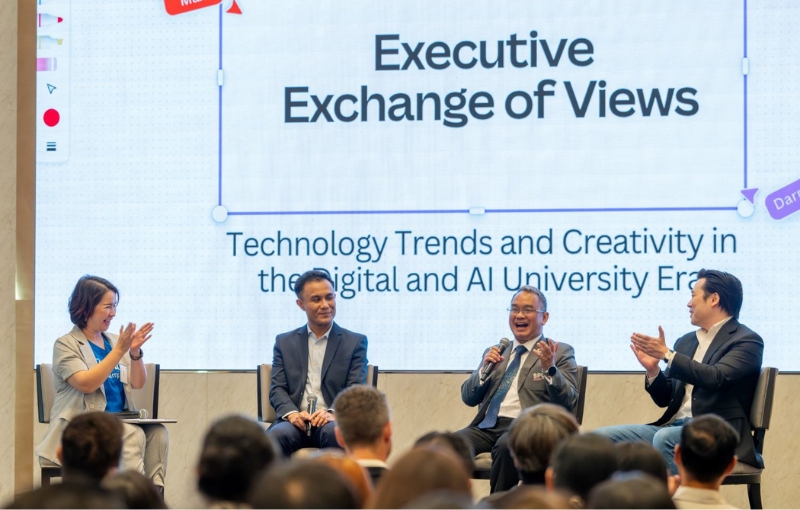 ‘ดร.วรสรวง’ ร่วมเสวนาเวที ‘Canva Campus Executive Summit: Empowering Creative Universities’ ถ่ายทอดวิสัยทัศน์ พร้อมขับเคลื่อนมหาวิทยาลัยสู่ยุคดิจิทัลและ AI อย่างสร้างสรรค์