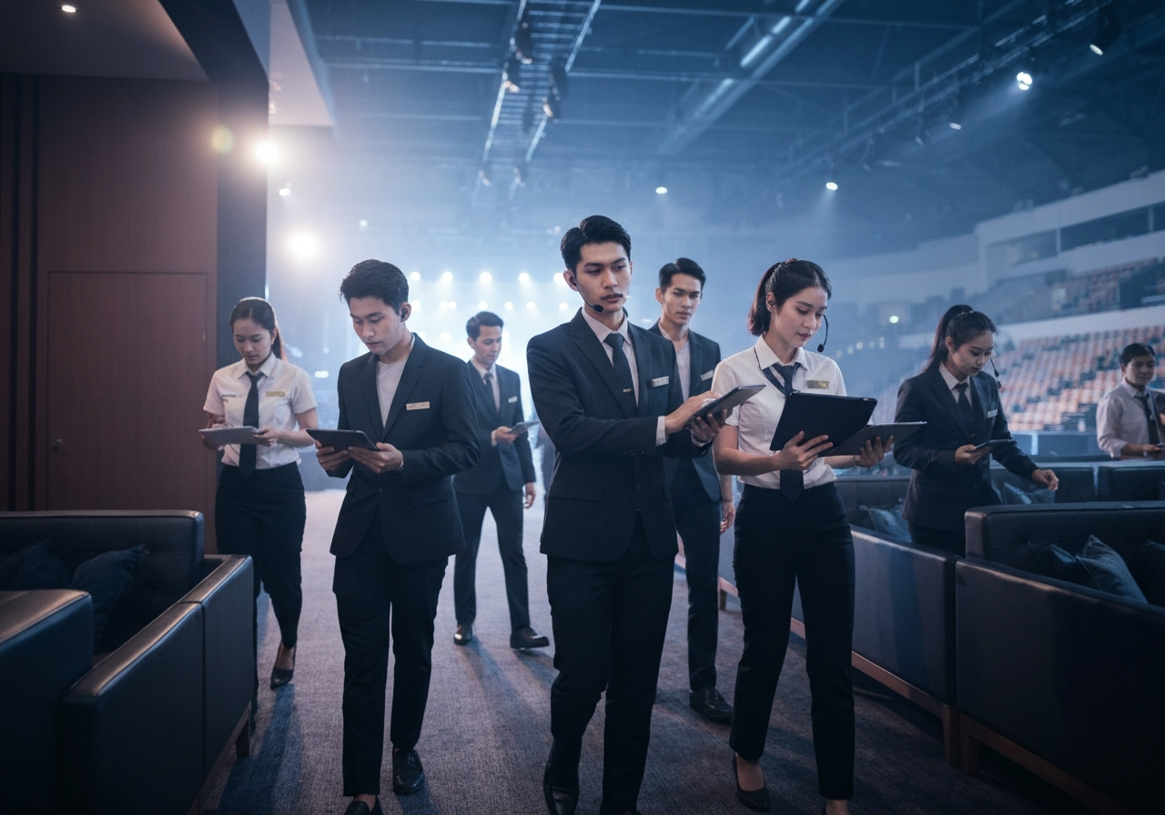 เรียนกับตัวจริง ประสบการณ์จริง! นศ.ศรีปทุม เรียนรู้มาตรฐานการทำงานระดับ VVIP สร้างเครือข่ายอาชีพก่อนสำเร็จการศึกษา