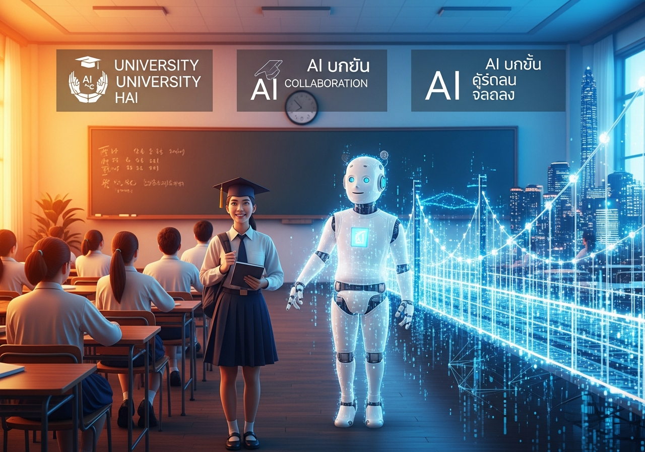 ก้าวสู่การศึกษาแห่งอนาคต ม.ศรีปทุม เล็งใช้เทคโนโลยี AI จาก UBION ปั้น Future Skill ที่จำเป็นสำหรับโลกการทำงานยุคใหม่
