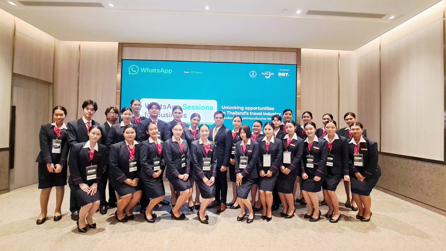 วิทยาลัยการบินฯ SPU พานักศึกษาโรงแรมฯ จับเทรนด์ WhatsApp Business เปิดมุมธุรกิจท่องเที่ยวไร้พรมแดน เชื่อมธุรกิจกับนักเดินทางทั่วโลก