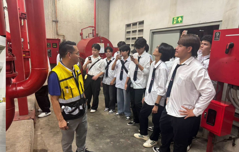 วิศวกรรมเครื่องกล SPU เปิดสนามเรียนรู้ระดับเมกะโปรเจกต์ พานักศึกษาถอดระบบ Facility Management ณ IMPACT เมืองทองธานี