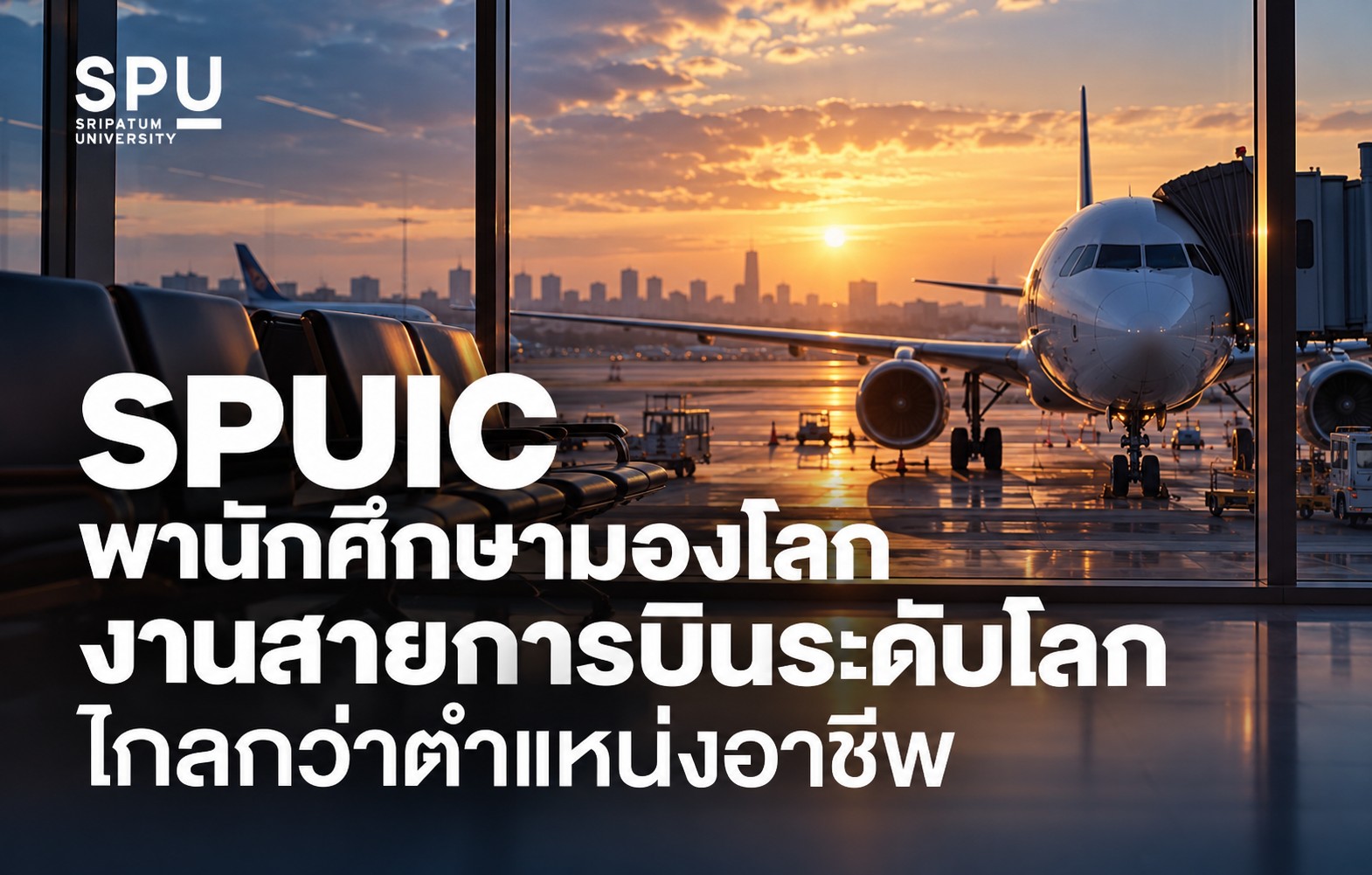 SPUIC พานักศึกษามองโลกงานสายการบินระดับโลก ไกลกว่าตำแหน่งอาชีพ