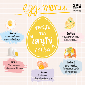 Read more about the article ทายนิสัยจากเมนู ” ไข่” ที่ชอบทาน 😋🥚
