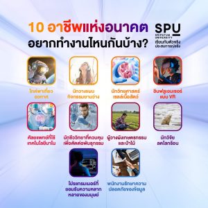 Read more about the article 10 อาชีพมาแรงแน่นอน ในอนาคต! SPU รวบรวมให้แล้ว