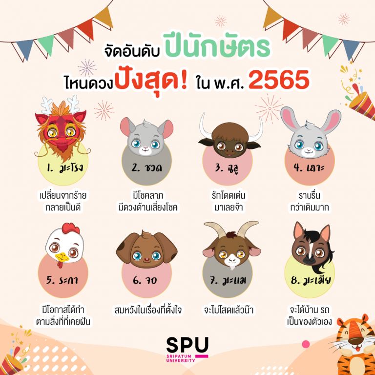 Read more about the article 8 ปีนักษัตร จัดอันดับคนดวงดี