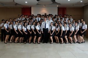 วิทยาลัยการบินเเละคมนาคม จัดพิธีประดับบ่าเลื่อนชั้นปีและป้ายชื่อนักศึกษา