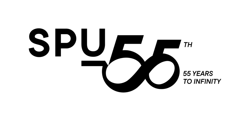 Logo SPU 55th Black and White V2