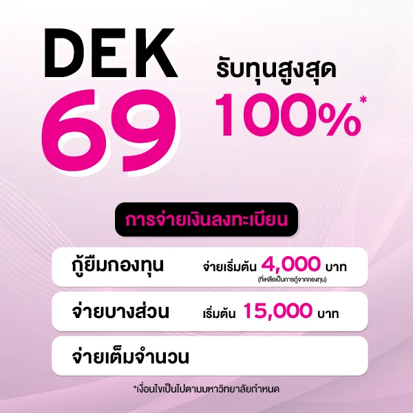 JOB MKT 2025 05 345 Banner 69 Web ค่าเทอม 600x600px edit 1
